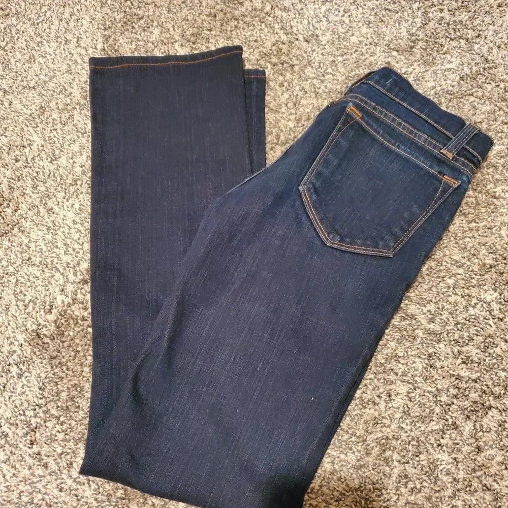 J Brand Straight Leg Jeans Ink Dark Wash 24